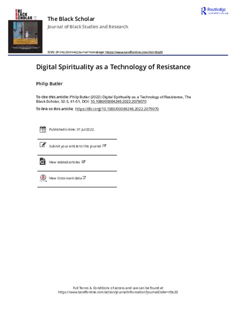 (PDF) Digital Spirituality as a Technology of Resistance .